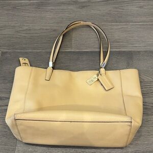 Coach Tan Leather Tote Bag